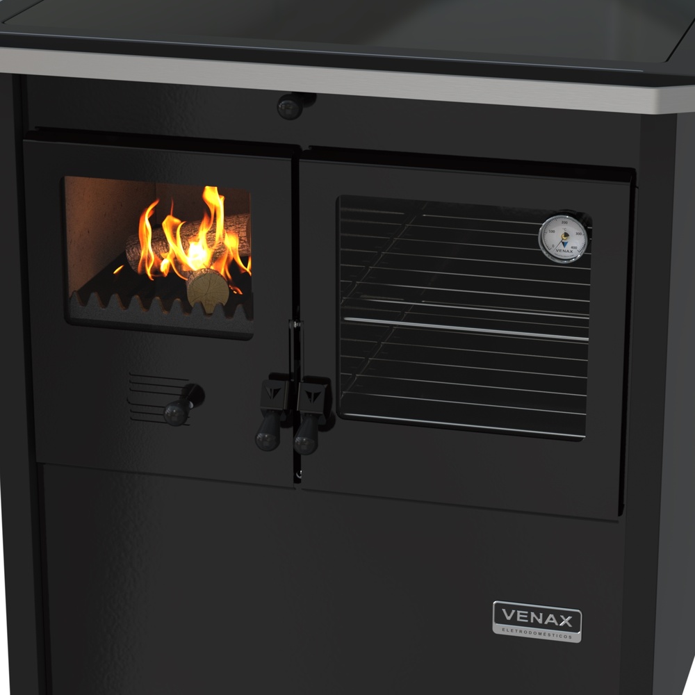 Fogao a Lenha N 1 Le Corbusier Preto – Venax Store