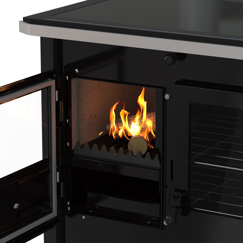 Fogao a Lenha N 1 Le Corbusier Preto – Venax Store