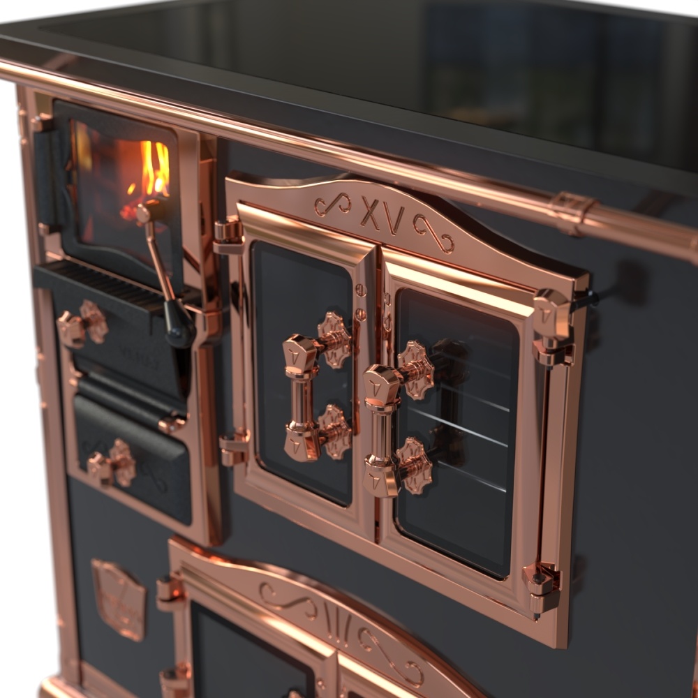 Fogao a Lenha N 2 Princess Premium Preto Rose Gold – Venax Store