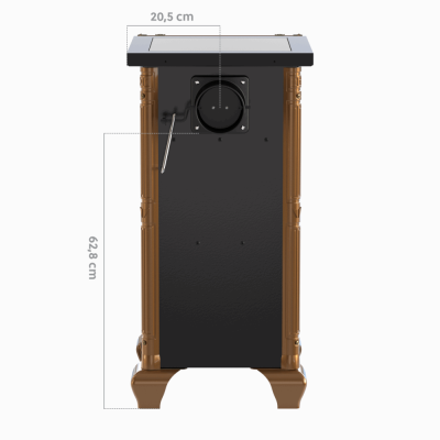 17340013449-1 Fogao a Lenha N 00 Imperador Premium Branco