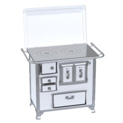 Fogao a Lenha GII N 1 Gab Sec Branco com Tampa