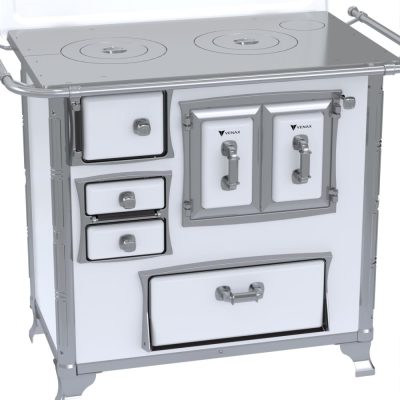 Fogao a Lenha GII N 1 Gab Sec Branco com Tampa