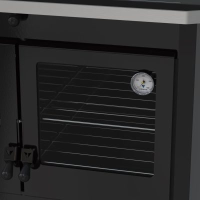 Fogao a Lenha N 1 Le Corbusier Dupla Combustao Preto