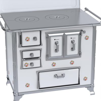 Fogao a Lenha GII N 2 Gab Sec Branco Buque com Tampa