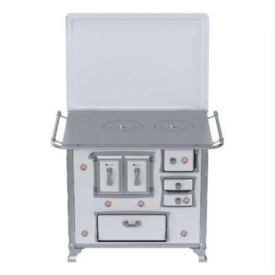 Fogao a Lenha GII N 2 Gab Sec Branco Buque com Tampa