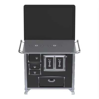 Fogao a Lenha GII N 2 Gab Sec Preto com Tampa