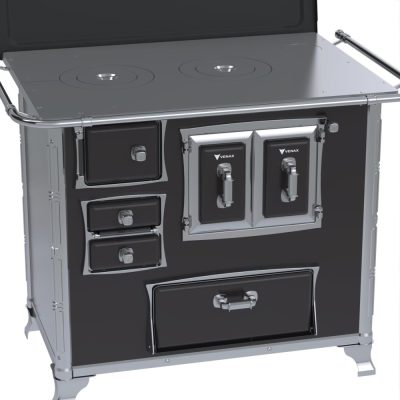 Fogao a Lenha GII N 2 Gab Sec Preto com Tampa