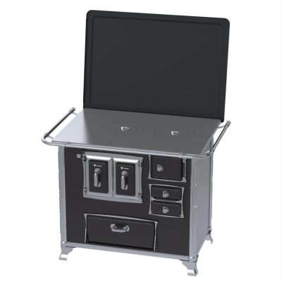 Fogao a Lenha GII N 2 Gab Sec Preto com Tampa