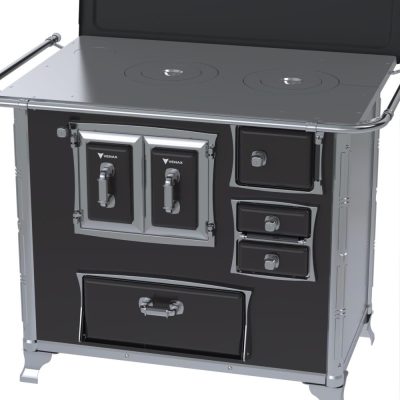 Fogao a Lenha GII N 2 Gab Sec Preto com Tampa