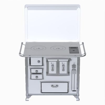 Fogao a Lenha GII N 2 Gab Sec Branco com Tampa Cald