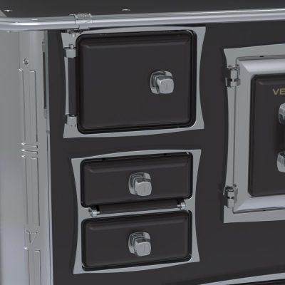 Fogao a Lenha GII N 2 Gab Sec Preto com Tampa Cald