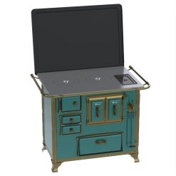 Fogao a Lenha GII N 2 Renaissance Turquesa Cald