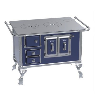 Fogao a Lenha GII N 2 Sec Azul Sem Tampa