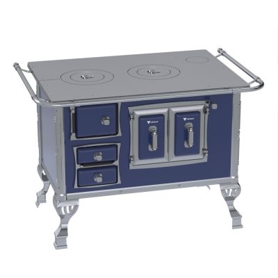 Fogao a Lenha GII N 2 Sec Azul Sem Tampa