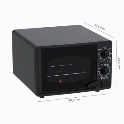 Forno Eletrico Luxo 45L Preto Fosco