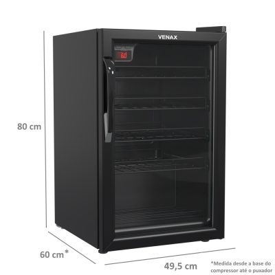 Adega Ngv 100 para 24 Garrafas Preto Fosco