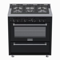 17950012011-2 Fogao 5 Bocas Venax Temis Preto Gas GLP