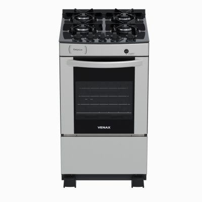 Fogao 4 Bocas Venax Delplus Vitreo Bl Inox Gas GLP