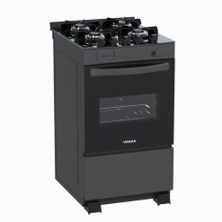 Fogao 4 Bocas Venax Picasso Vitreo Grafite Gas GLP