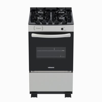 Fogao 4 Bocas Venax Picasso Vitreo Inox Gas GLP