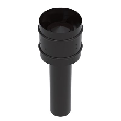 17950008577-1 Chapeu Canhao para Chamine 110 Mm Preto
