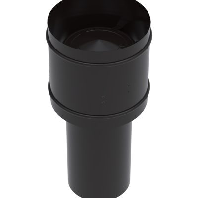 17950008583-1 Chapeu Canhao para Chamine 200 Mm Preto