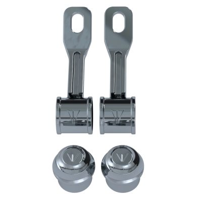 11400068601-1 Conjunto Suporte do Varao Fogao a Lenha Premium Cromado Linha Sec Xviii