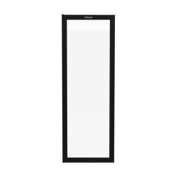 Porta de Vidro Perfil Preto Sem Aquecimento Venax Linha 200 Abertura Invertida
