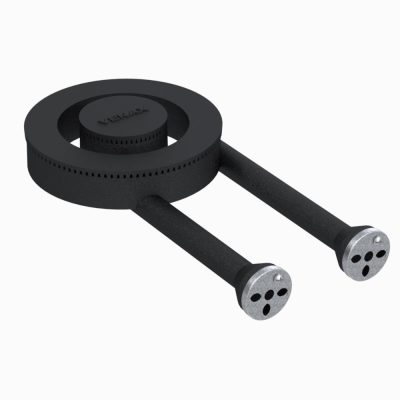 Queimador Duplo com Espalha Chama para Fogao Industrial Venax 200 Mm