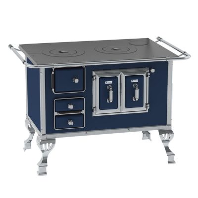 Fogao a Lenha N 2 Sec Azul Sem Tampa