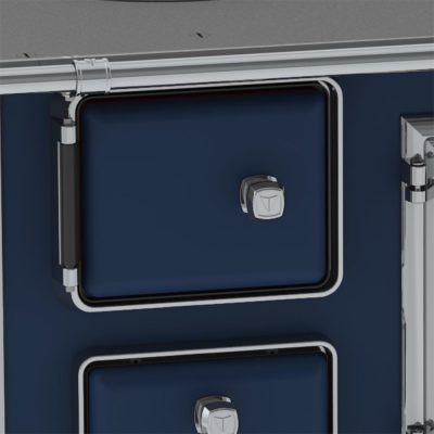 Fogao a Lenha N 2 Sec Azul Sem Tampa