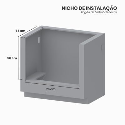 Fogao de Embutir 5 Bocas Venax Gaudi Prisma Vitreo Preto Gas GLP