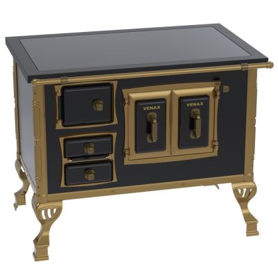 Fogao a Lenha N 2 Colonial Premium Preto