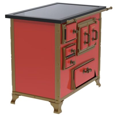 Fogao a Lenha GII N 2 Renaissance Premium Vermelho