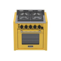 Fogao de Embutir 4 Bocas Venax Temis Amarelo Gas GLP