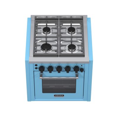 Fogao de Embutir 4 Bocas Venax Temis Azul Gas GLP