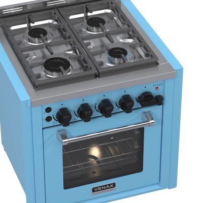 Fogao de Embutir 4 Bocas Venax Temis Azul Gas GLP