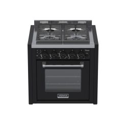 Fogao de Embutir 4 Bocas Venax Temis Preto Fosco Gas GLP