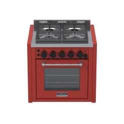 Fogao de Embutir 4 Bocas Venax Temis Vermelho Gas GLP