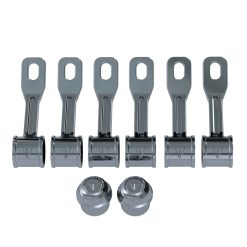 11400068613-1 Conjunto Suporte do Varao Fogao a Lenha Modelo Xviii Cromado