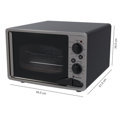 Forno Eletrico Luxo 45L Fr Cinza Inox